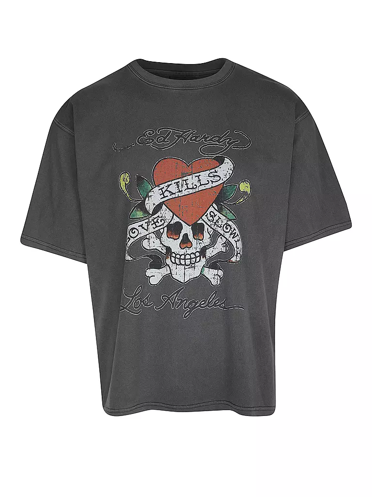 Ed Hardy LOVE KILLS SLOWLY Tシャツ Ed Hardy Love Kills Slowly Skull Brown T-Shirt | Zumiez